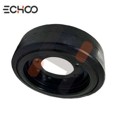 Hoogwaardige wegmachines Rubber Roller Wheel Solid Tire Wheel voor Pavers